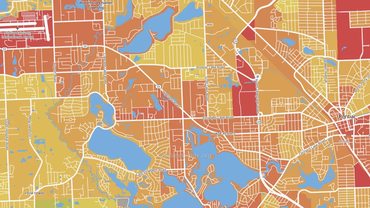 48328, MI Map of Drug-Related Crime Rates