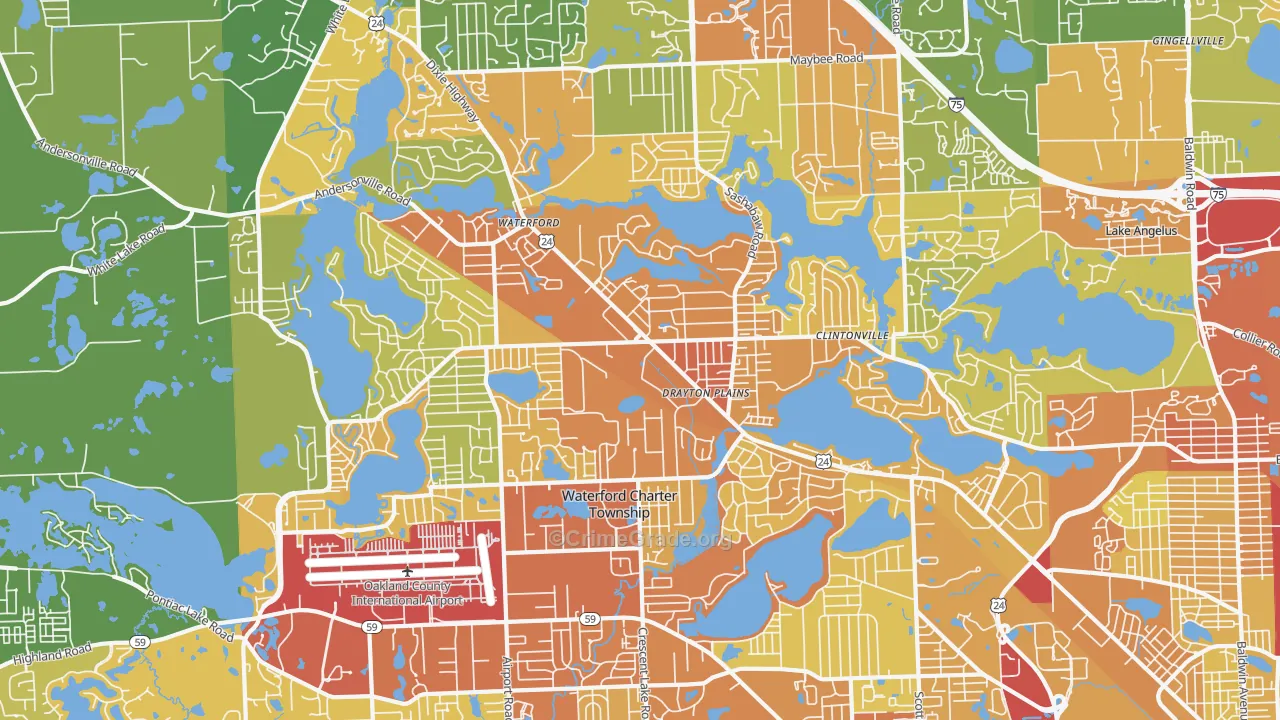 48329, MI Map of Drug-Related Crime Rates