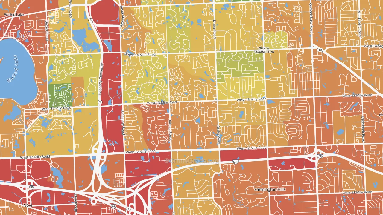 48331, MI Map of Drug-Related Crime Rates