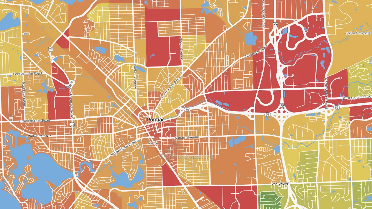 48342, MI Map of Drug-Related Crime Rates