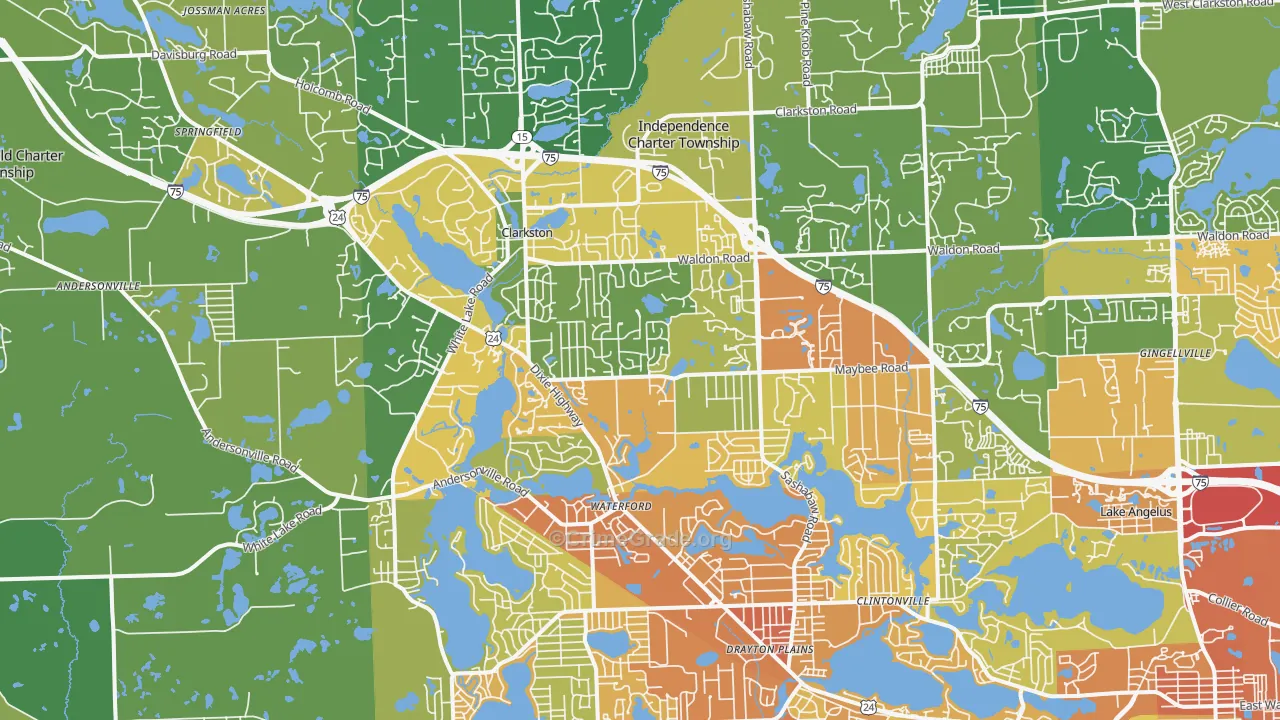 48346, MI Map of Drug-Related Crime Rates