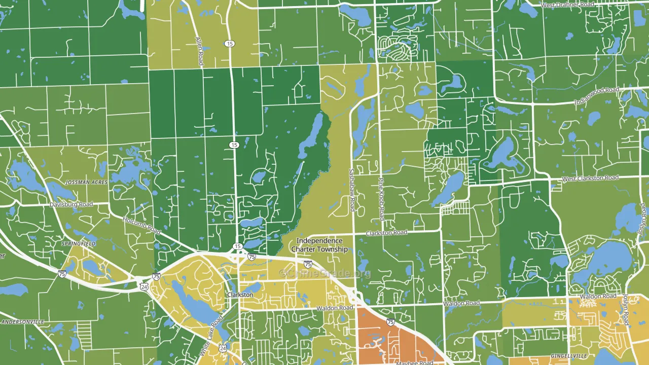 48348, MI Map of Drug-Related Crime Rates