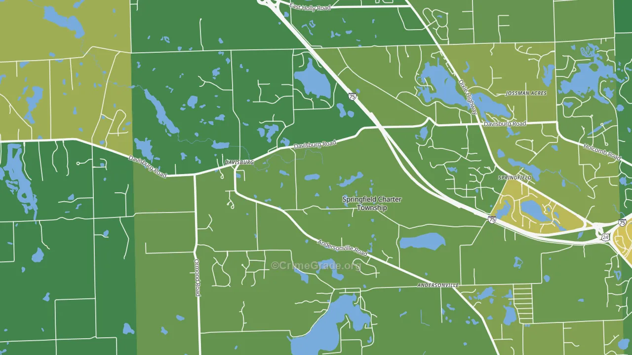 48350, MI Map of Drug-Related Crime Rates