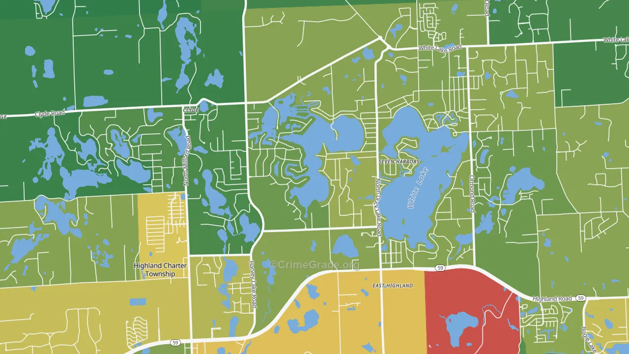 48356, MI Map of Drug-Related Crime Rates