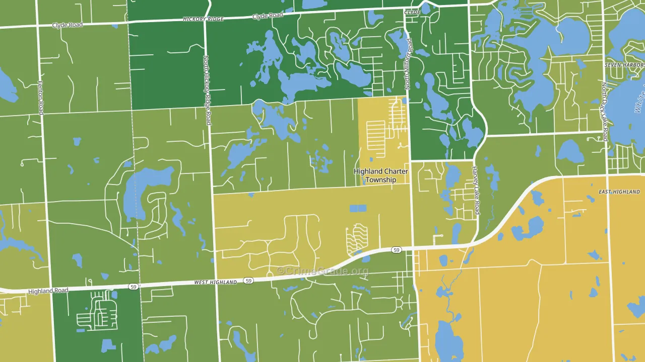 48357, MI Map of Drug-Related Crime Rates