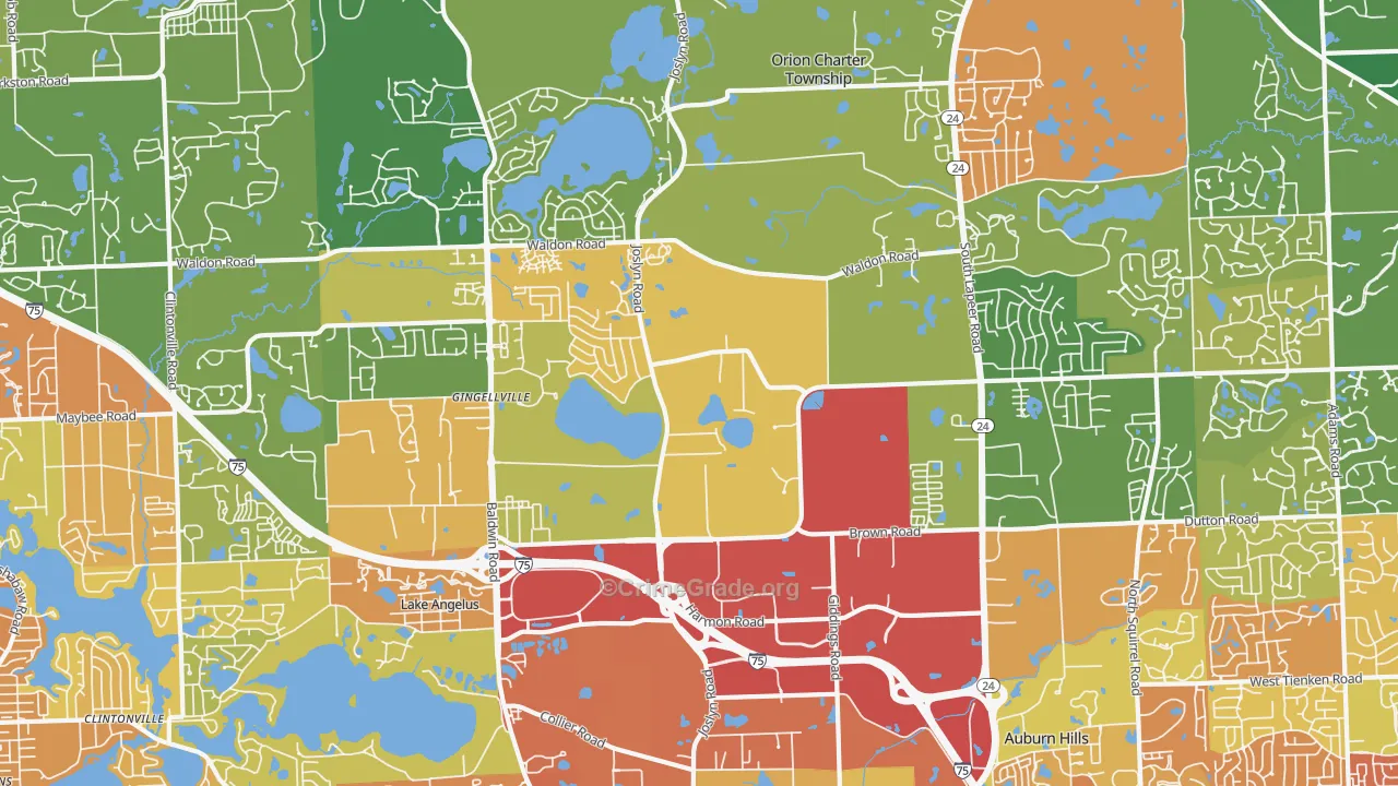 48359, MI Map of Drug-Related Crime Rates