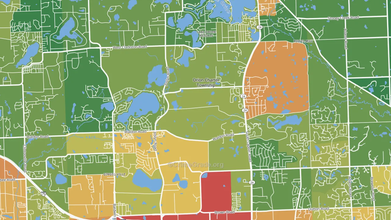 48360, MI Map of Drug-Related Crime Rates