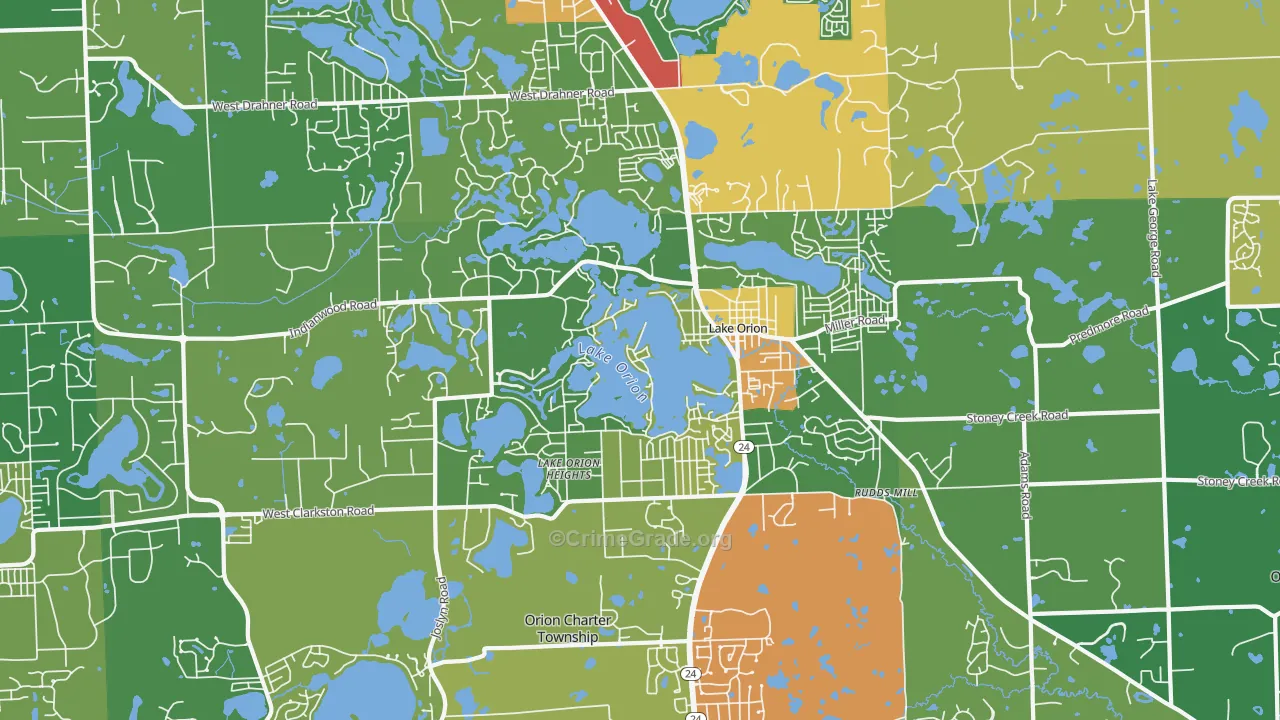 48362, MI Map of Drug-Related Crime Rates