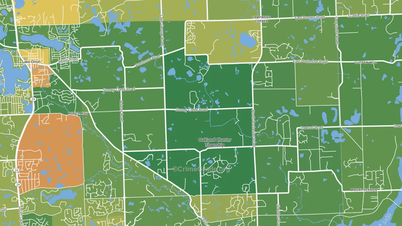 48363, MI Map of Drug-Related Crime Rates