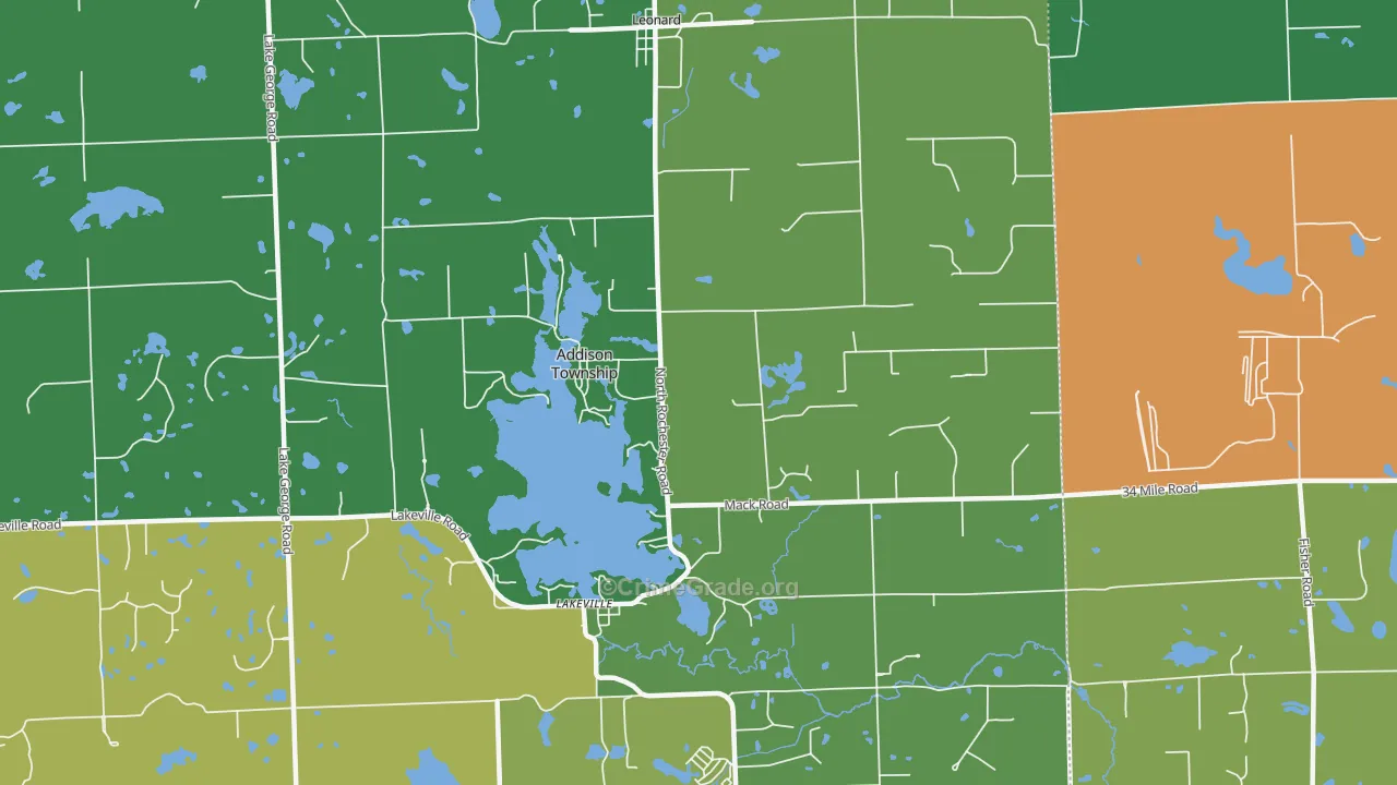 48367, MI Map of Drug-Related Crime Rates