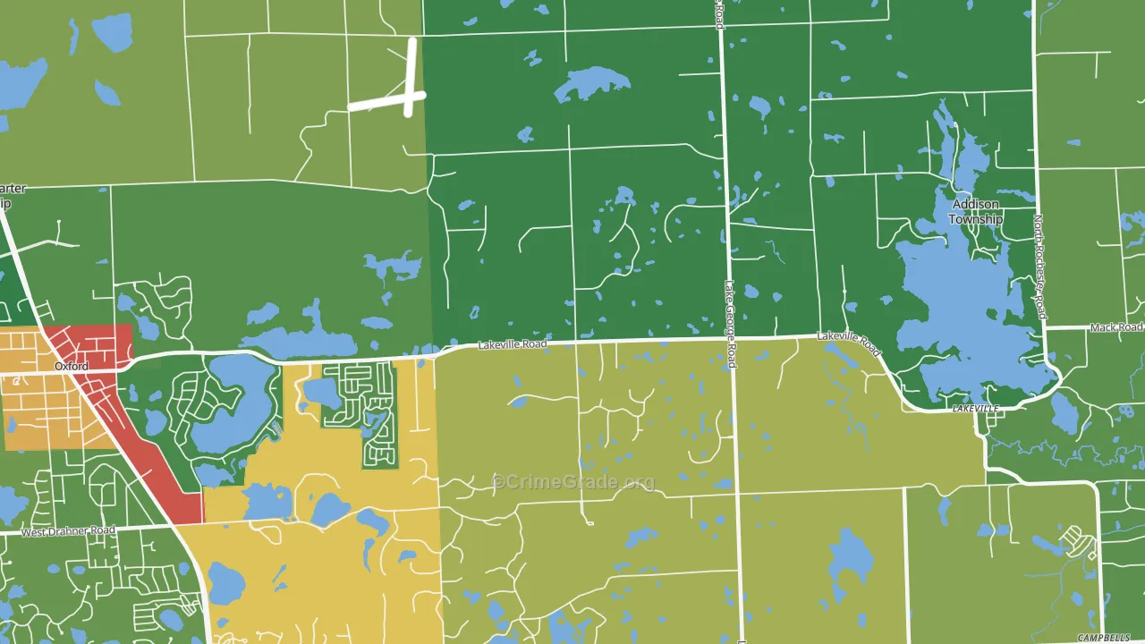 48370, MI Map of Drug-Related Crime Rates