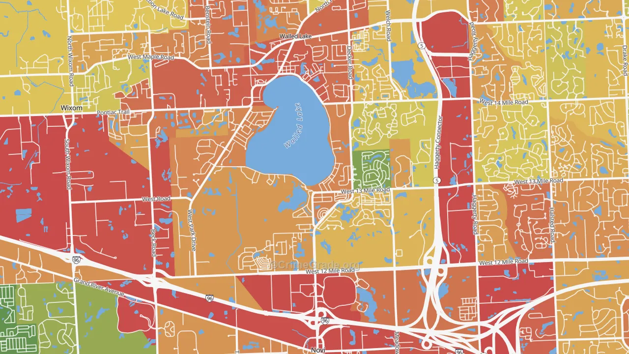 48377, MI Map of Drug-Related Crime Rates