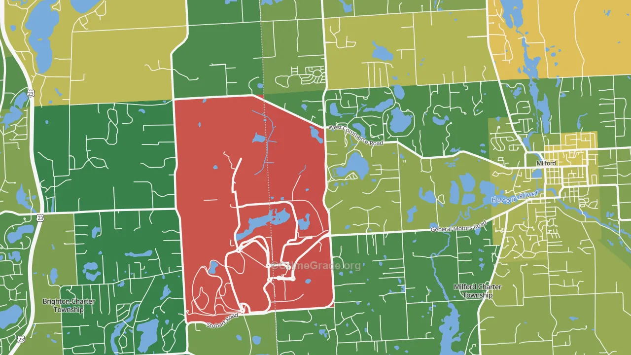 48380, MI Map of Drug-Related Crime Rates