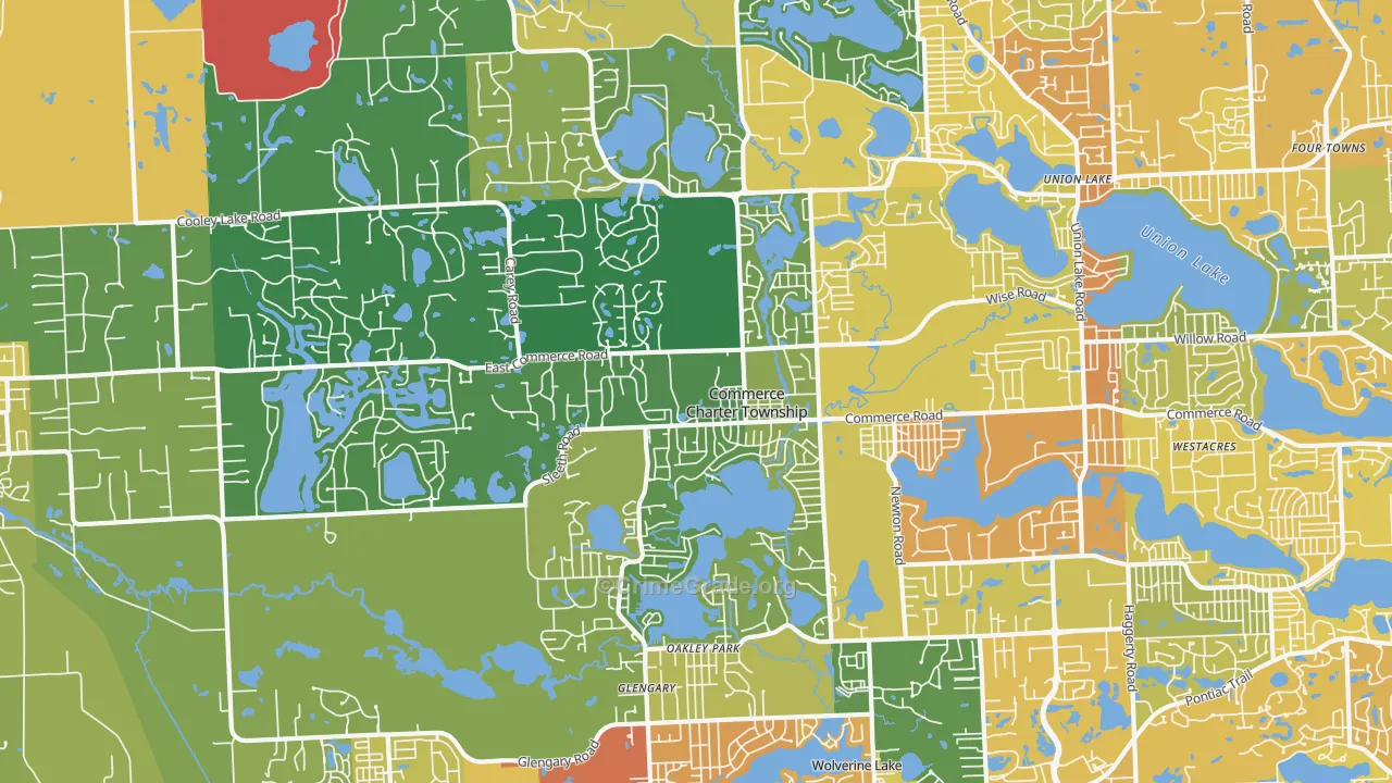 48382, MI Map of Drug-Related Crime Rates
