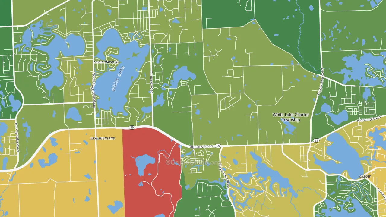48383, MI Map of Drug-Related Crime Rates
