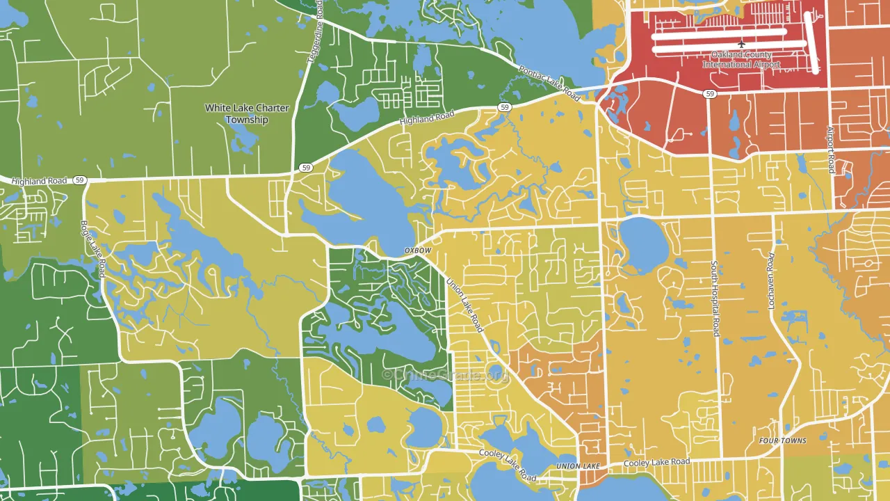 48386, MI Map of Drug-Related Crime Rates