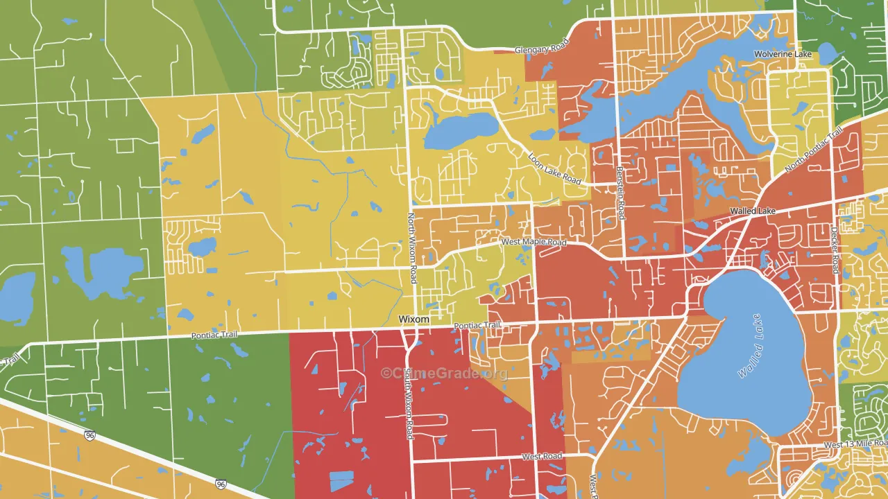 48393, MI Map of Drug-Related Crime Rates