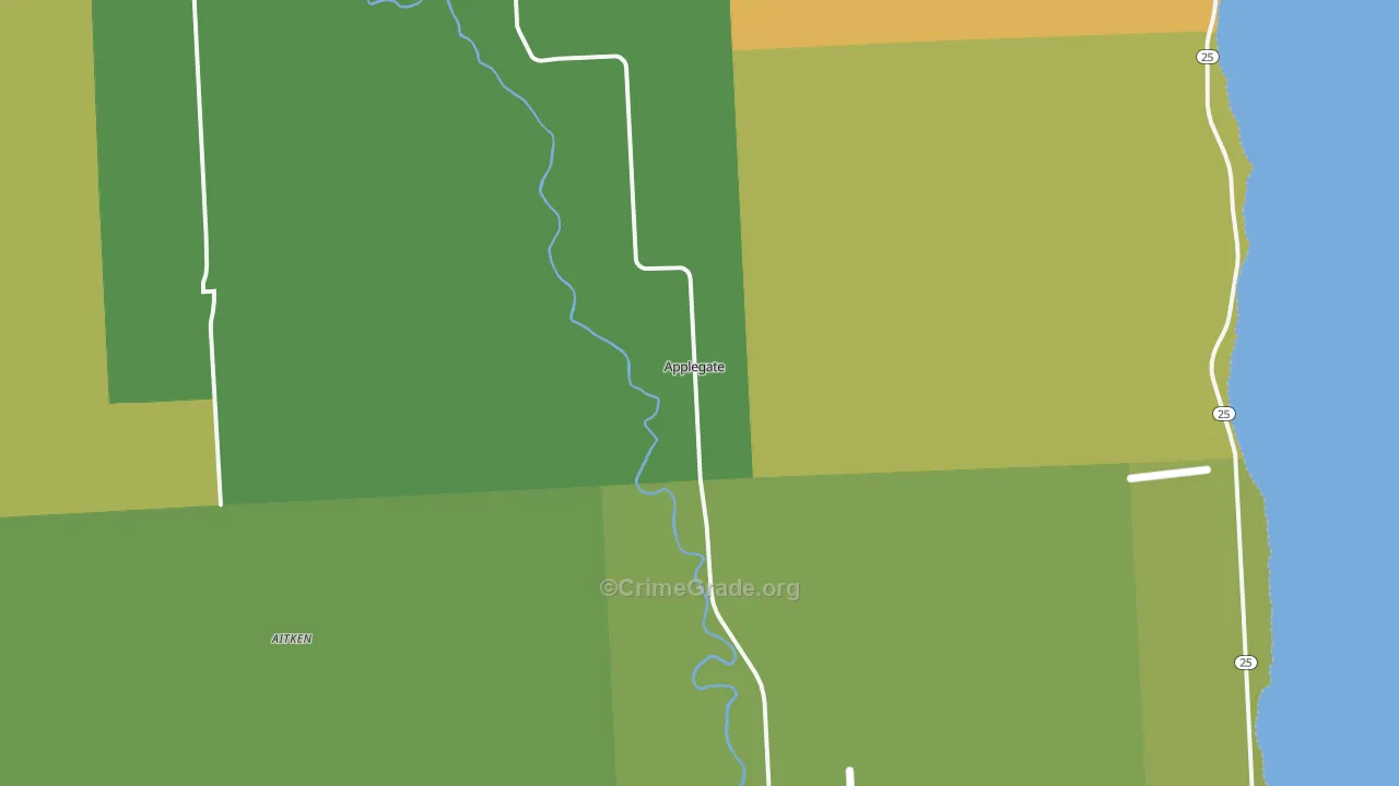 48401, MI Map of Drug-Related Crime Rates