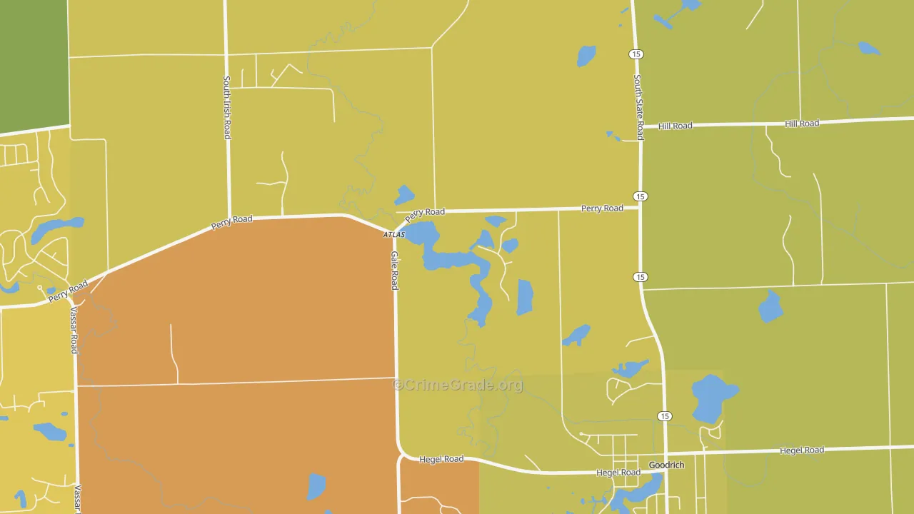 48411, MI Map of Drug-Related Crime Rates