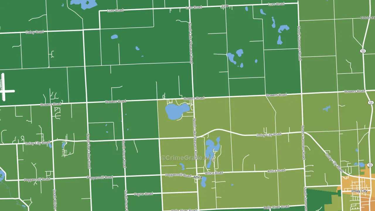48412, MI Map of Drug-Related Crime Rates