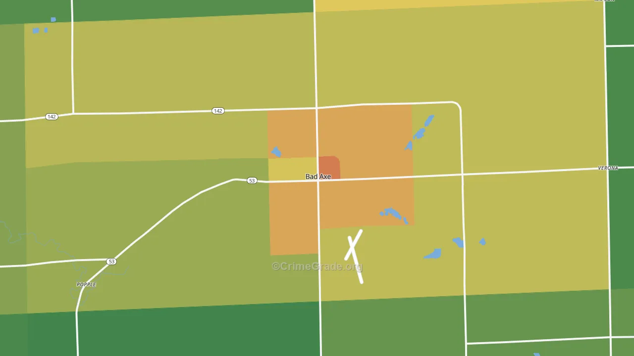 48413, MI Map of Drug-Related Crime Rates