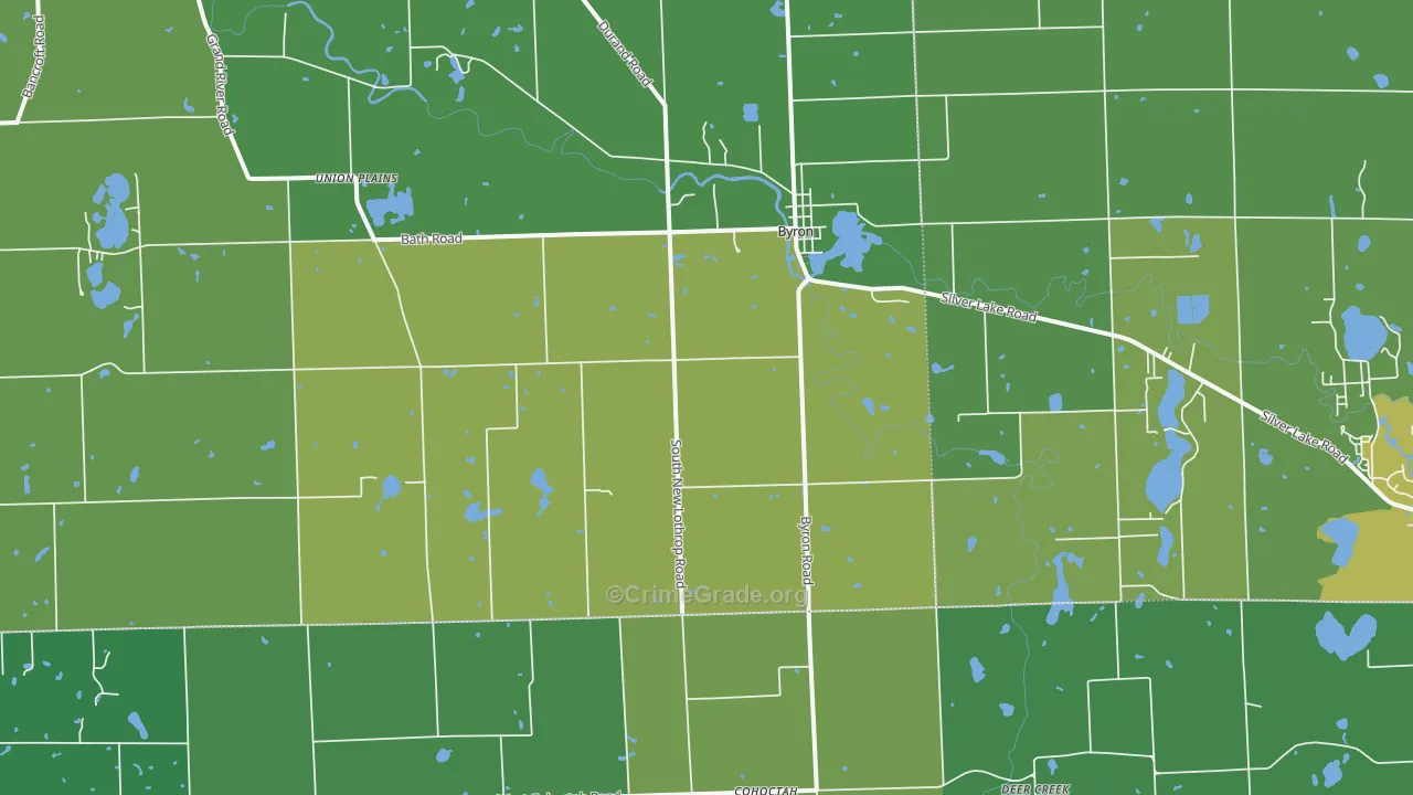 48418, MI Map of Drug-Related Crime Rates