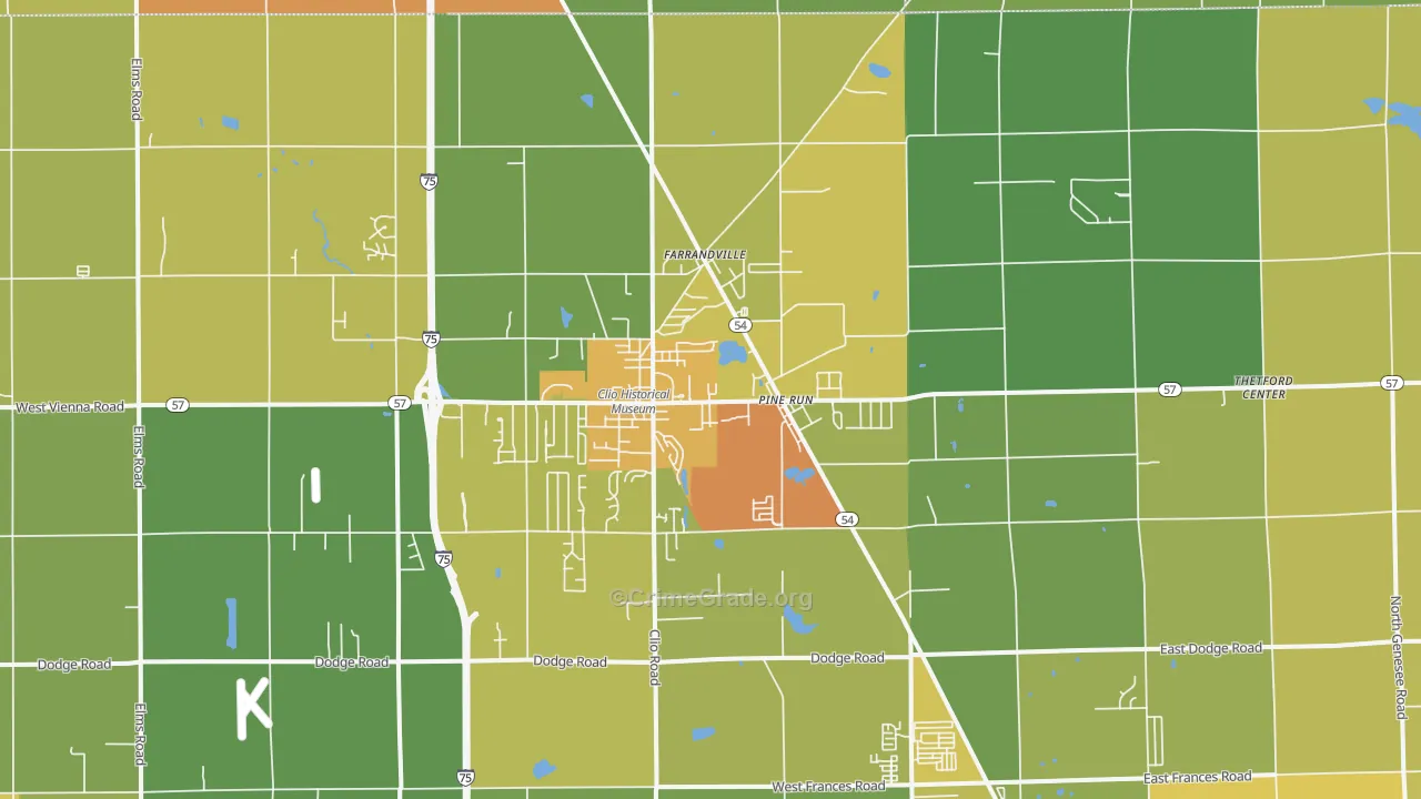 48420, MI Map of Drug-Related Crime Rates