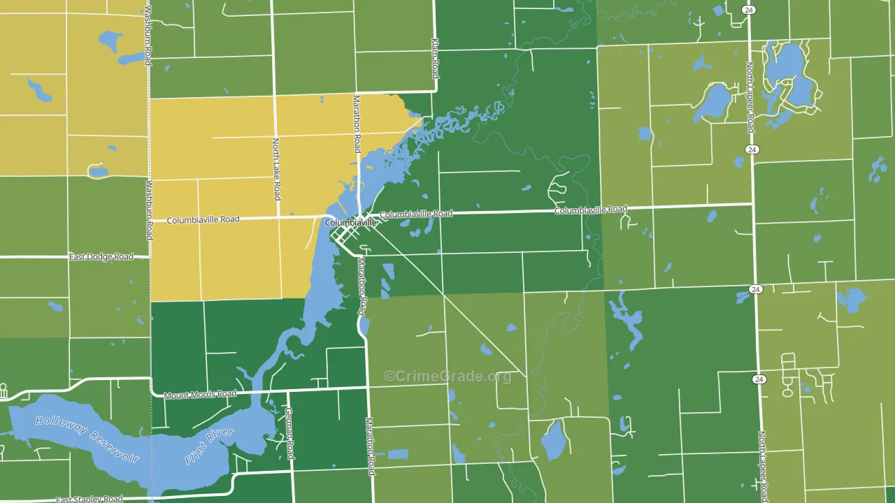 48421, MI Map of Drug-Related Crime Rates
