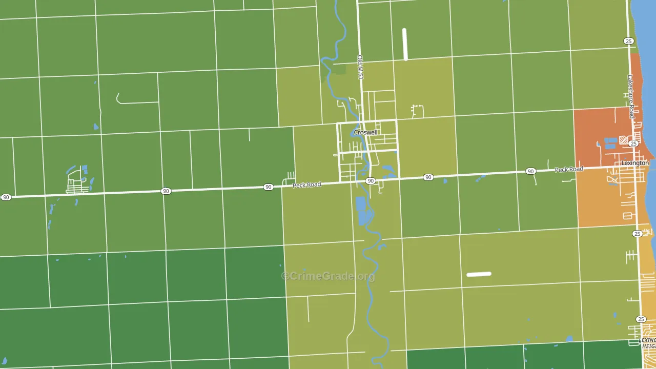48422, MI Map of Drug-Related Crime Rates