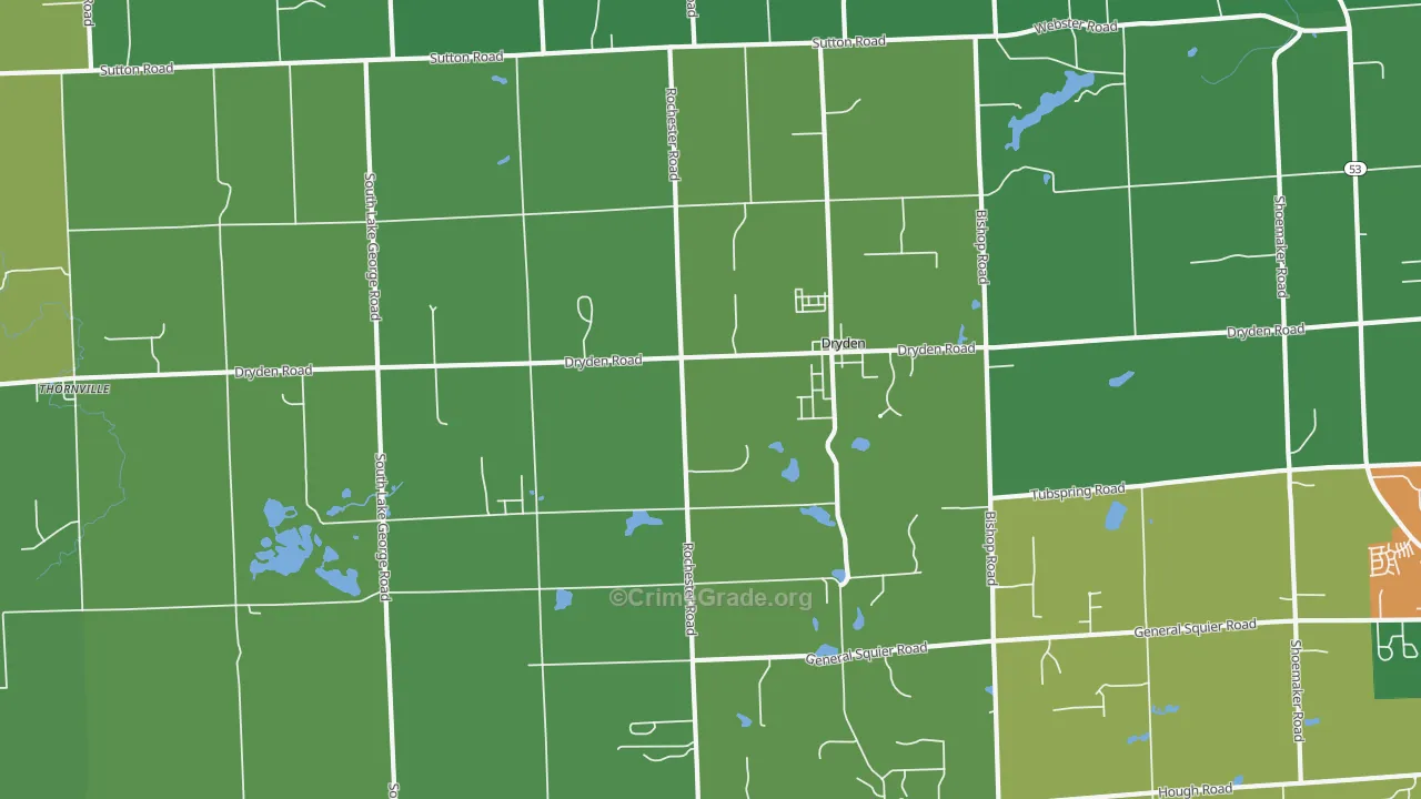48428, MI Map of Drug-Related Crime Rates