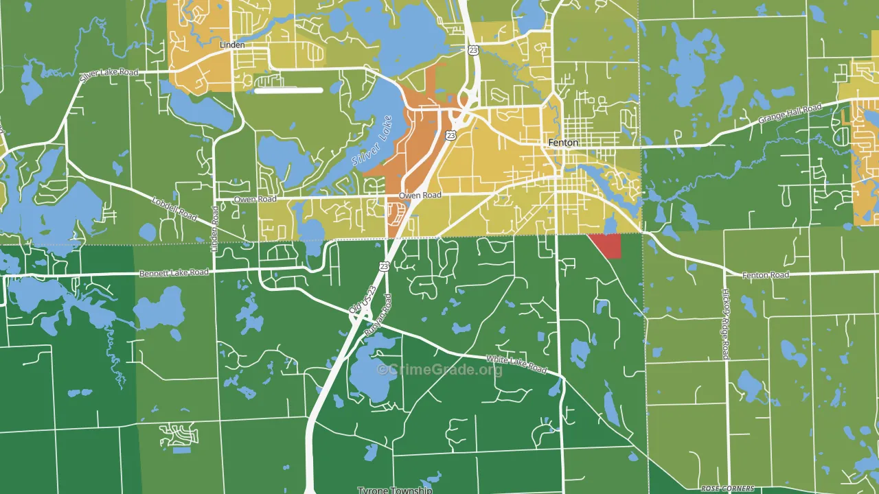 48430, MI Map of Drug-Related Crime Rates
