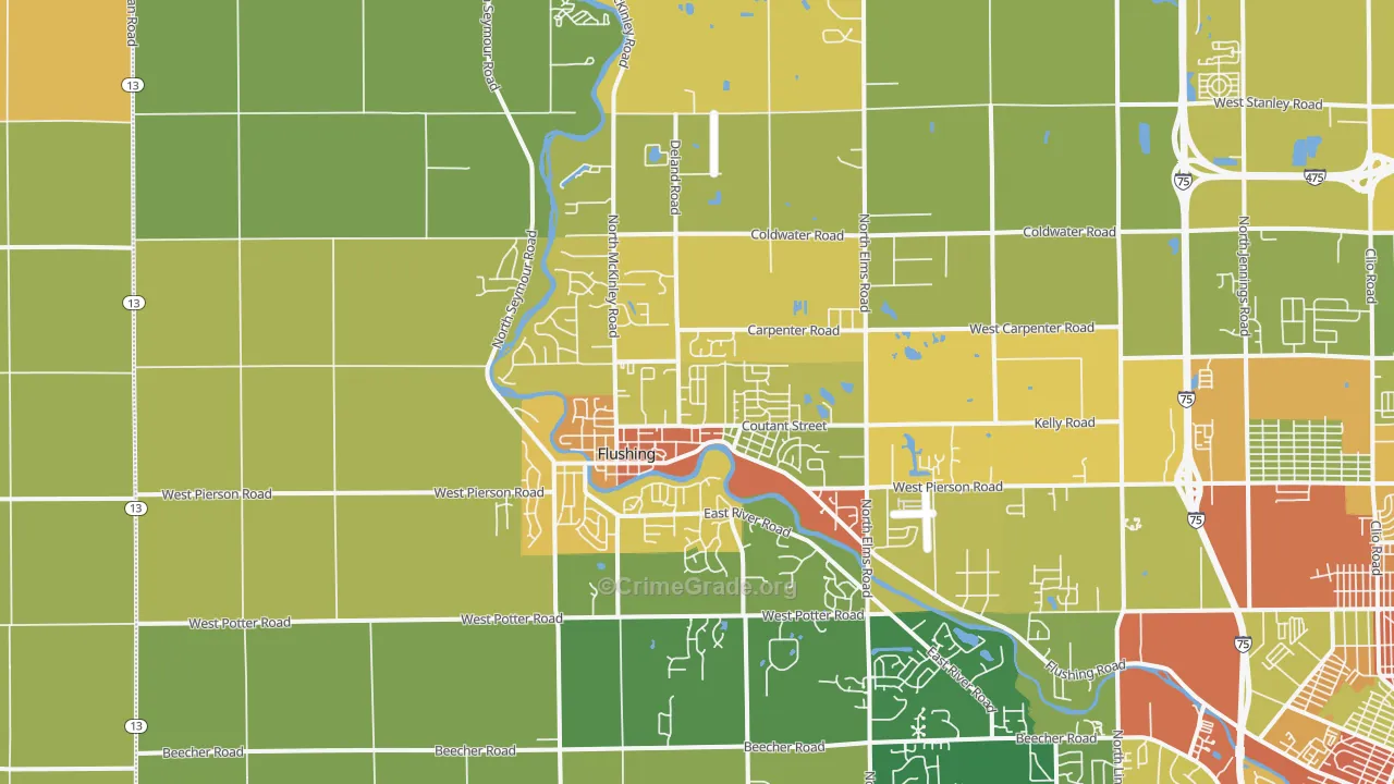48433, MI Map of Drug-Related Crime Rates