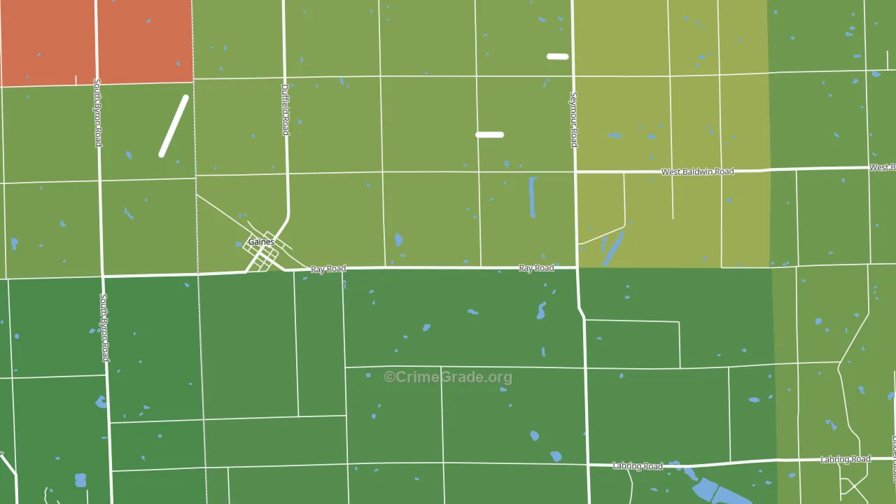 48436, MI Map of Drug-Related Crime Rates