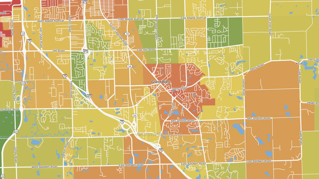 48439, MI Map of Drug-Related Crime Rates