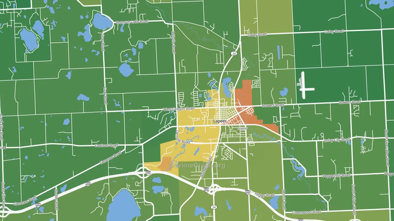 48446, MI Map of Drug-Related Crime Rates