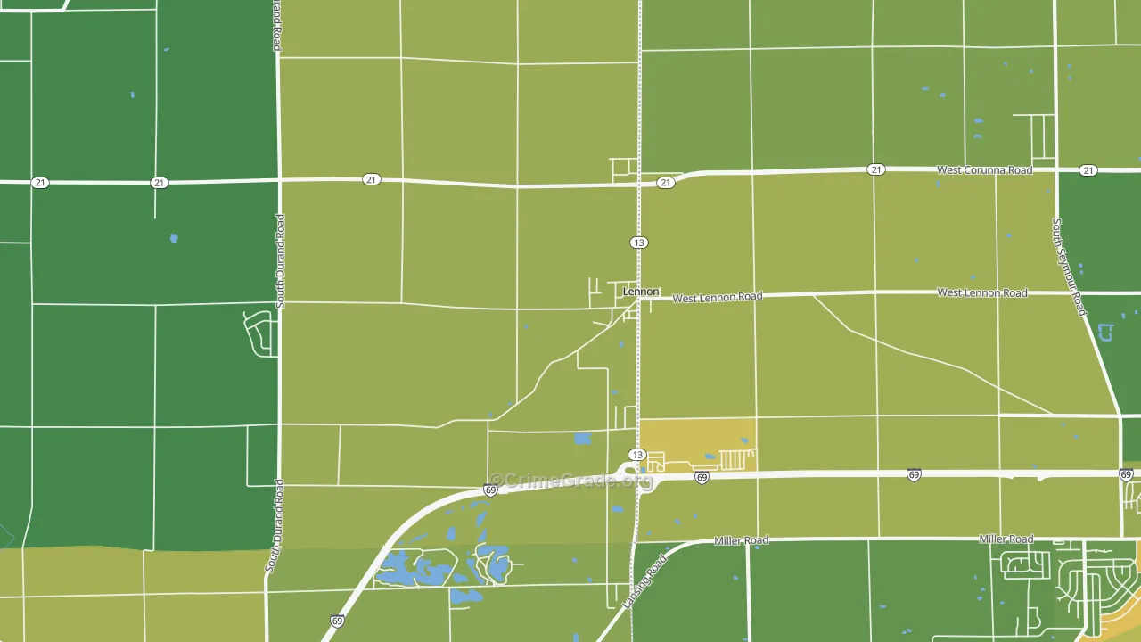 48449, MI Map of Drug-Related Crime Rates