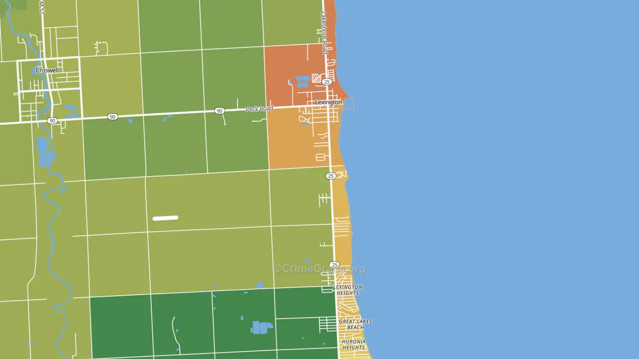 48450, MI Map of Drug-Related Crime Rates