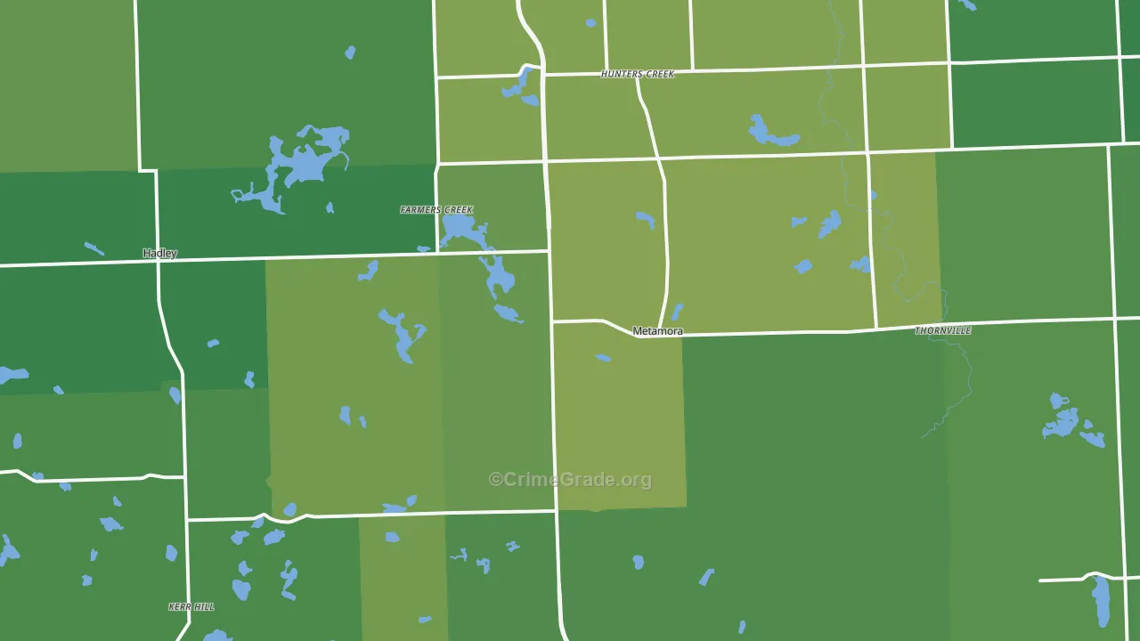 48455, MI Map of Drug-Related Crime Rates