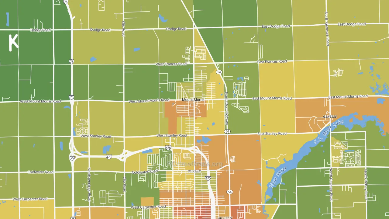 48458, MI Map of Drug-Related Crime Rates