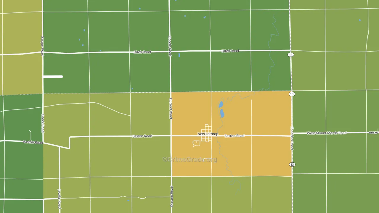 48460, MI Map of Drug-Related Crime Rates