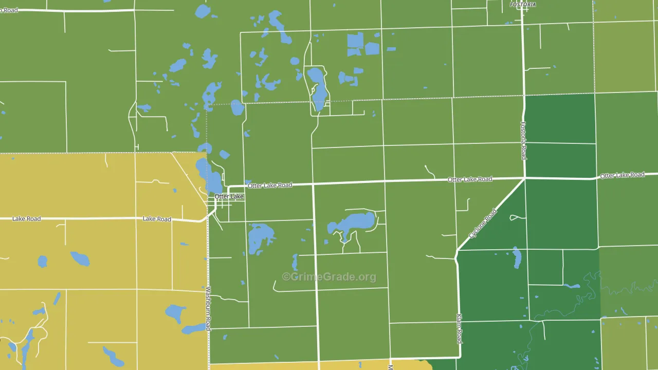 48464, MI Map of Drug-Related Crime Rates