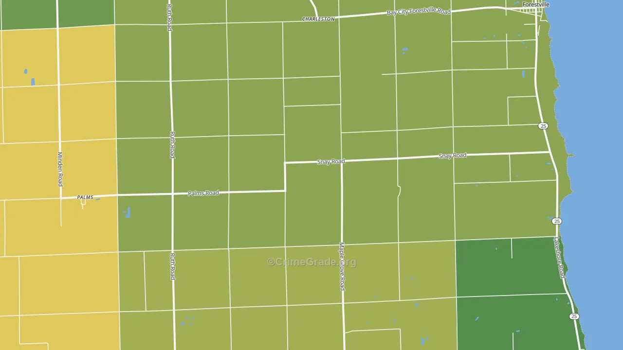 48465, MI Map of Drug-Related Crime Rates