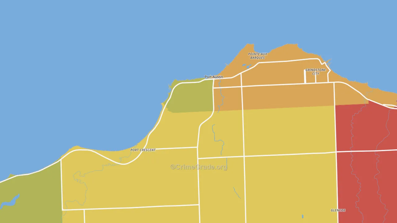 48467, MI Map of Drug-Related Crime Rates
