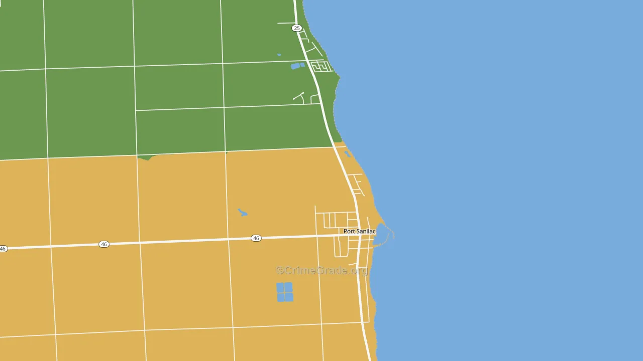 48469, MI Map of Drug-Related Crime Rates