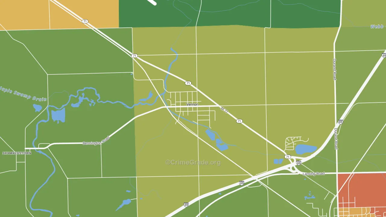 48476, MI Map of Drug-Related Crime Rates