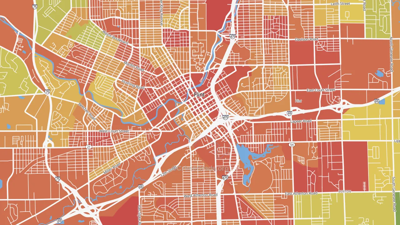 48503, MI Map of Drug-Related Crime Rates