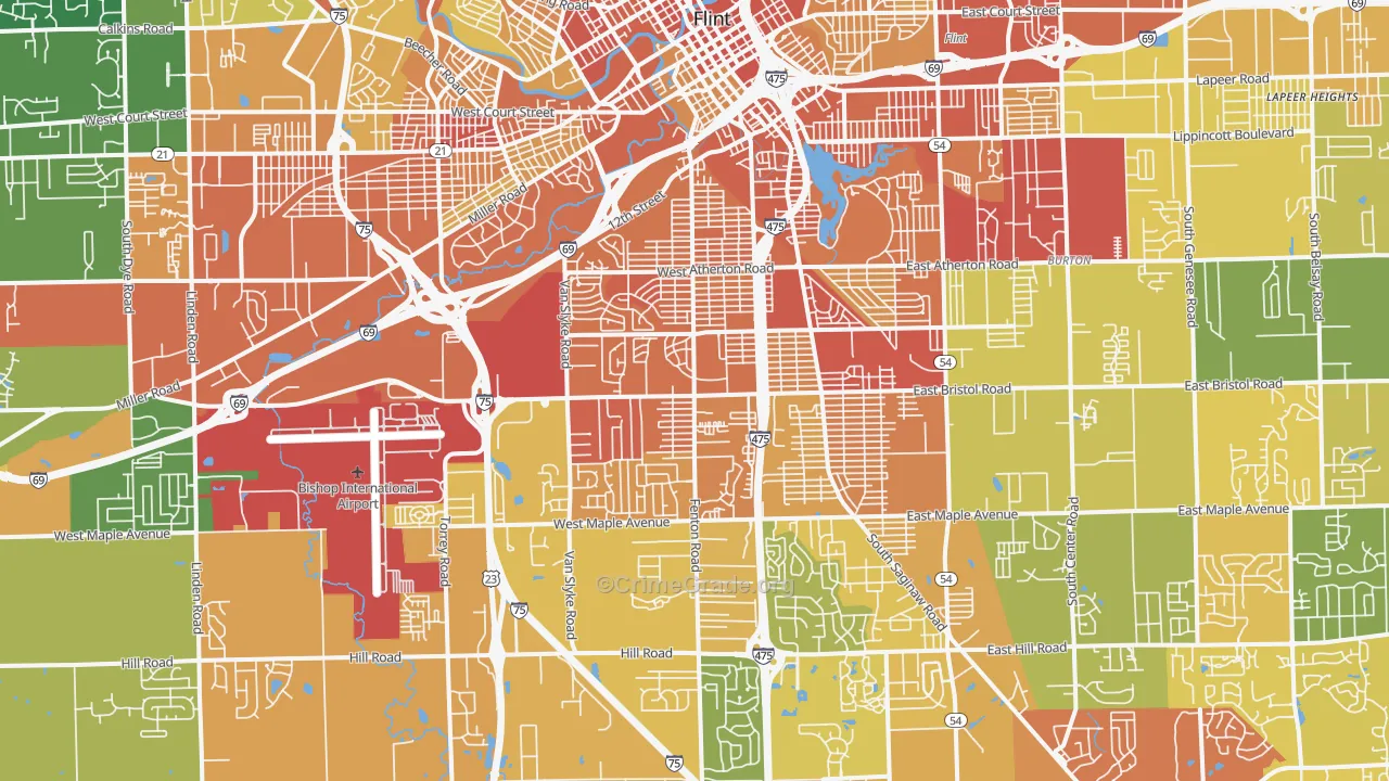 48507, MI Map of Drug-Related Crime Rates