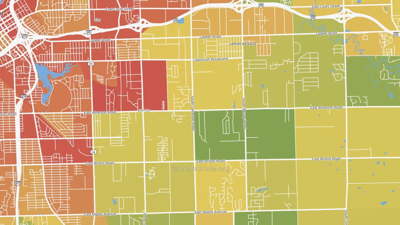 48519, MI Map of Drug-Related Crime Rates