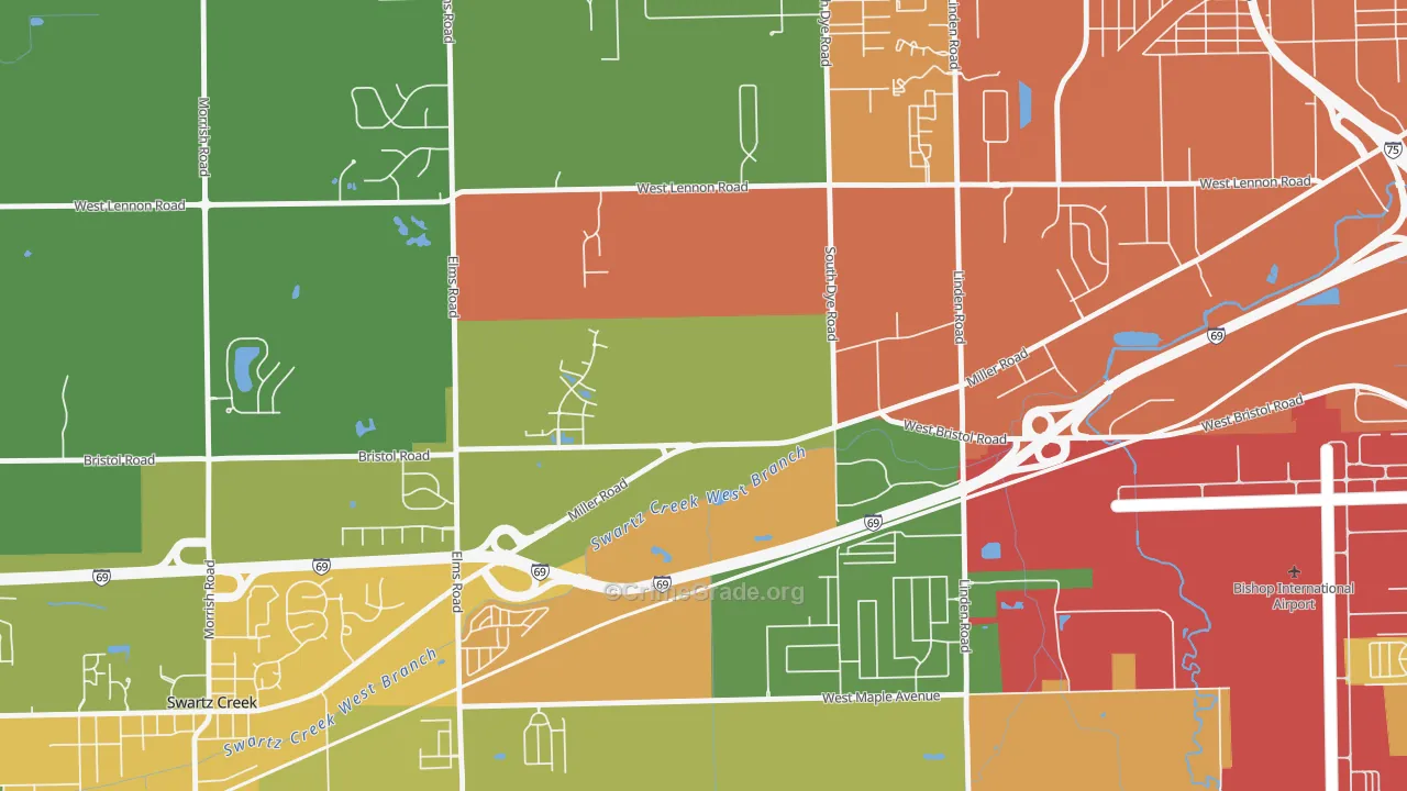 48554, MI Map of Drug-Related Crime Rates