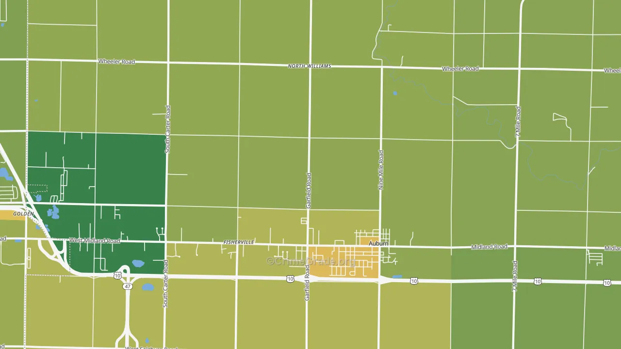 48611, MI Map of Drug-Related Crime Rates
